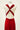 Robe Prestance Rouge brique — dos 4 liens retombants