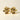 Pendientes Capucine, flor dorada