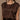 Top con corte escotado color chocolate de Louise